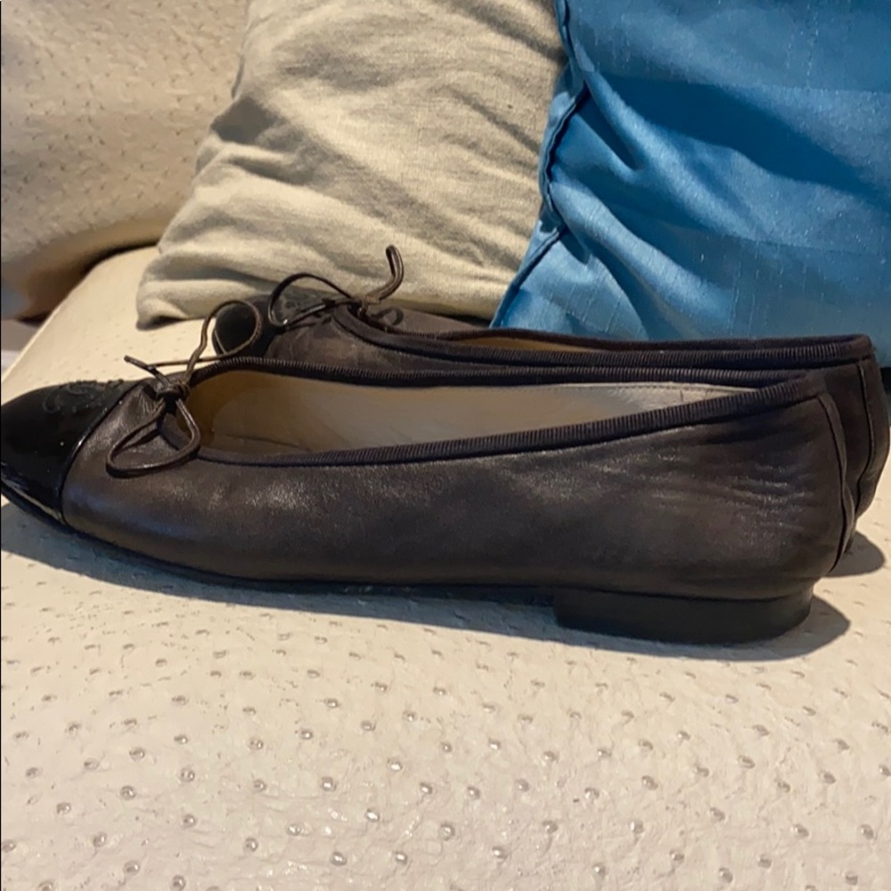 Chanel flats , brown and black size 39.5 - Picture 6 of 12